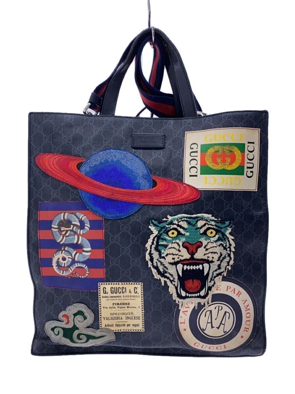 Gucci Tote Bag GG Supreme Black